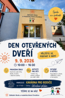 Leták - den otevřených dveří a kavárna