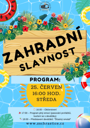 Plakát - zahradní slavnost
