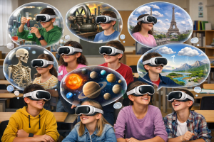 Ilustrativní obrázek - virtuální realita ve výuce